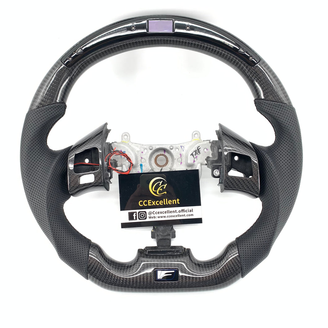 CCExcellent For Lexus IS250/IS300/IS350/F sport 2006-2013 Carbon Fiber Steering Wheel with LED