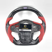 Load image into Gallery viewer, CCexcellent For Toyota Supra A90 carbon fiber steering wheel with gloss black carbon fiber thumbgrips
