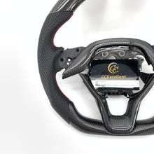 Load image into Gallery viewer, CCExcellent For Honda 10th gen Accord EXL/EX/LX/Honda Insight 2018-2022 Carbon Fiber Steering Wheel with red stitching
