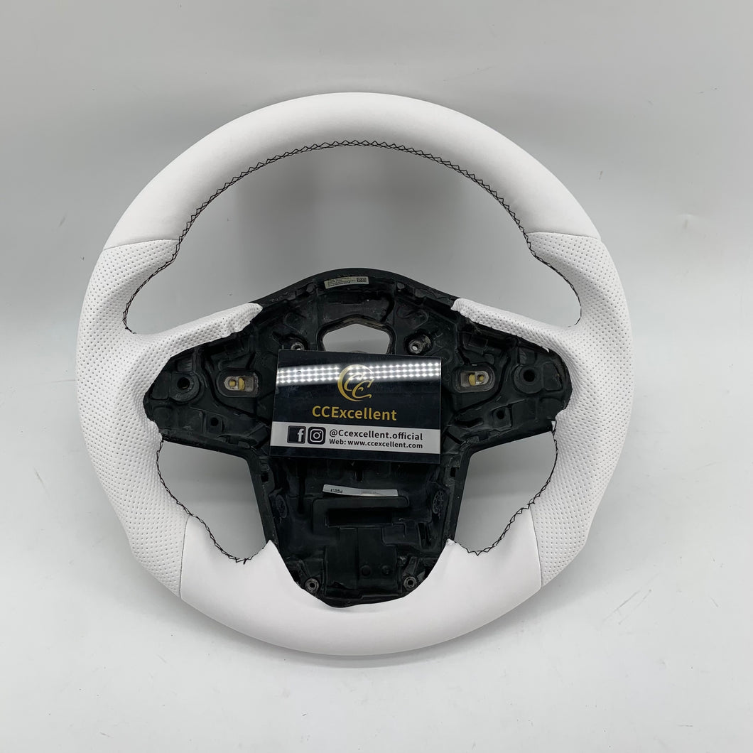 CCexcellent For Toyota Supra A90 carbon fiber steering wheel with perforated leather sides