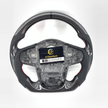 Load image into Gallery viewer, CCexcellent For Toyota Supra A90 carbon fiber steering wheel with perforated leather sides
