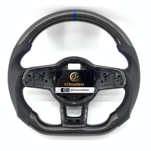 Load image into Gallery viewer, CCexcellent For 2015/2016/2017/2018/2019 Volkswagen MK7/MK7R/MK7GTI//GOLF MK7/GOLF7GIT carbon fiber steering wheel with BLUE stitching
