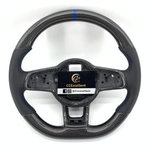 Load image into Gallery viewer, CCexcellent For 2015/2016/2017/2018/2019 Volkswagen MK7/MK7R/MK7GTI//GOLF MK7/GOLF7GIT carbon fiber steering wheel with blue stripe
