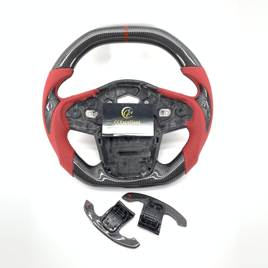 CCexcellent For Toyota Supra A90 carbon fiber steering wheel with paddle shifter