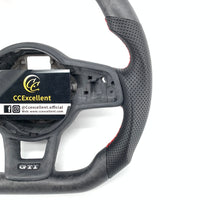 Load image into Gallery viewer, CCexcellent For 2015/2016/2017/2018/2019 Volkswagen MK7/MK7R/MK7GTI//GOLF MK7/GOLF7GIT carbon fiber steering wheel with red stitching
