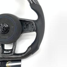 Load image into Gallery viewer, CCExcellent for Volkswagen Golf MK7 2015 2016 2017 2018 2019 carbon fiber steering wheel with airbag cover
