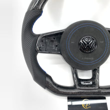 Load image into Gallery viewer, CCExcellent for Volkswagen Golf MK7 2015 2016 2017 2018 2019 carbon fiber steering wheel with airbag cover
