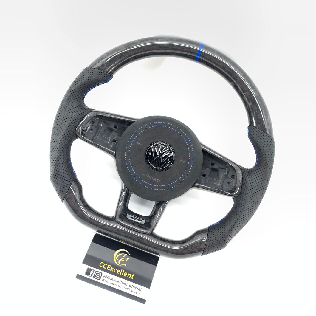 CCExcellent for Volkswagen VW MK7 2015 2016 2017 2018 2019 carbon fiber steering wheel