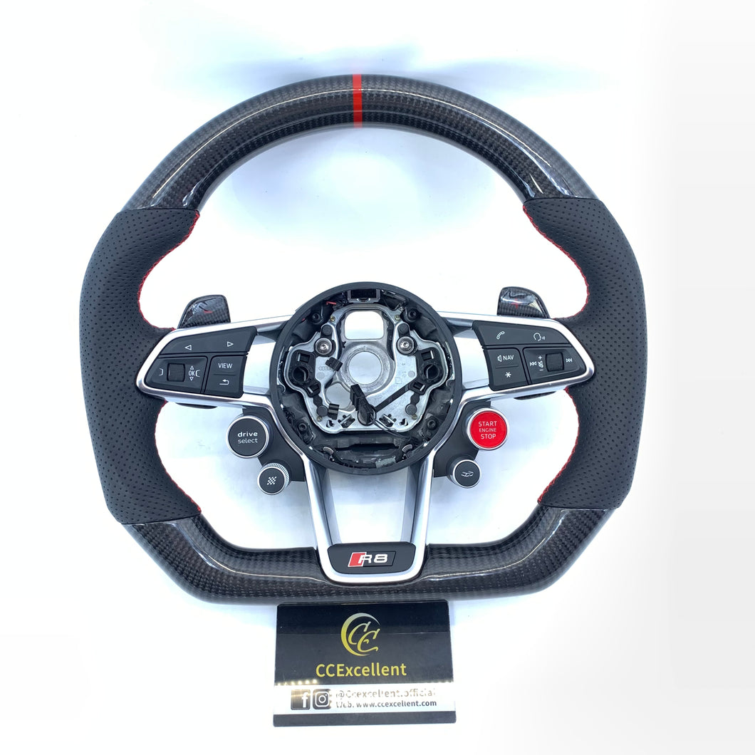 CCexcellent for Audi R8 2016+ carbon fiber steering wheel TT