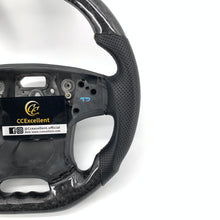 Load image into Gallery viewer, CCexcellent For S80 2007-2008 Volvo carbon fiber steering wheel with blue&amp;yellow stitching
