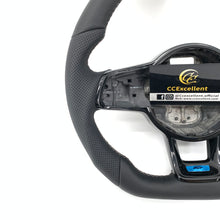 Load image into Gallery viewer, CCExcellent For 2015/2016/2017/218/2019 Volkswagen mk7/mk7R/MK7 GTI/GOLF MK7/GOLF 7 GTI carbon fiber steering wheel with perforated leather sides
