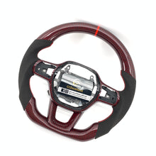 Load image into Gallery viewer, CCexcellent For 11th Gen/2022-2023 Honda Civic carbon fiber steering wheel with red stitching
