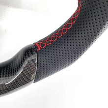 Load image into Gallery viewer, CCexcellent For 2017-2021 Tesla Model 3/Model Y Carbon Fiber Steering Wheel with red stripe line
