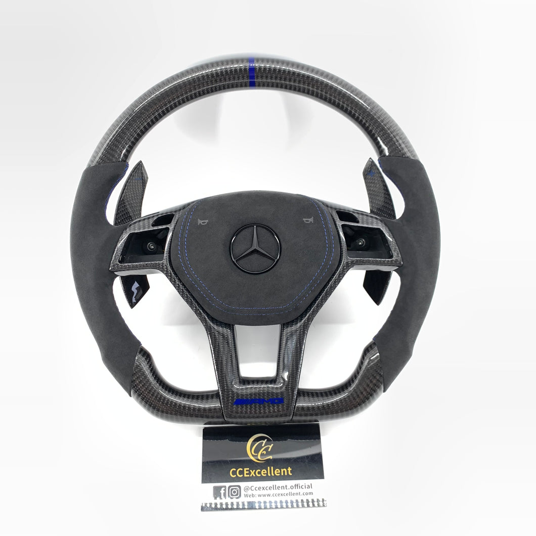 CCexcellent for Mercedes-benz c63amg carbon fiber steering wheel