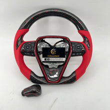 Load image into Gallery viewer, CCExcellent For Toyota 8th gen Camry SE/XSE/LE/XLE/TRD /Avalon 2018-2022 Carbon Fiber Steering Wheel With round top and flat bottom shape
