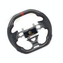 Load image into Gallery viewer, CCexcellent for Honda FK2 carbon fiber steering wheel with black perforated leather
