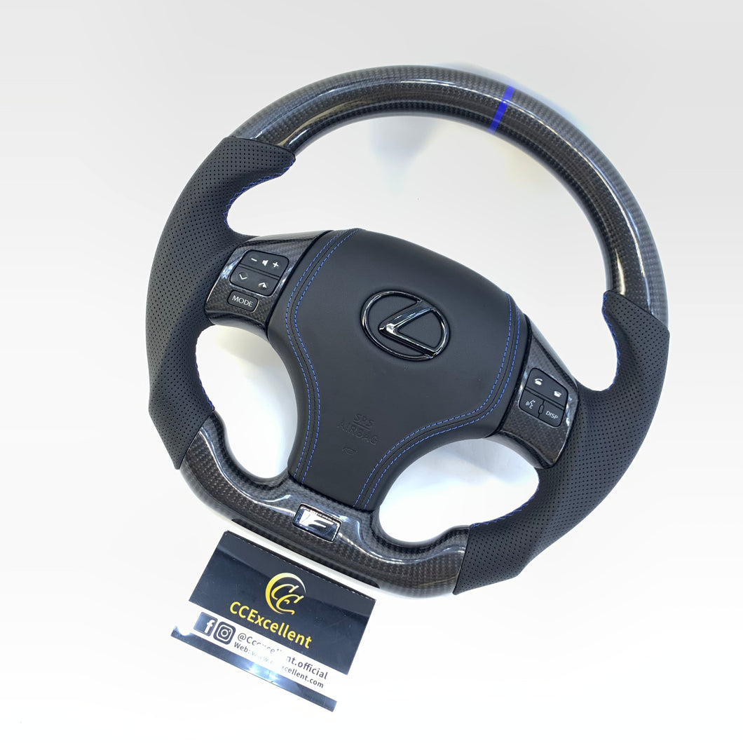 CCExcellent for Lexus F sport 2006-2013  carbon fiber steering wheel with airbag cover