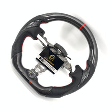 Load image into Gallery viewer, CCExcellent for Nissan Juke 2011-2017 carbon fiber steering wheel with carbon thumbgrips
