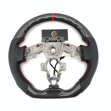 Load image into Gallery viewer, CCExcellent for Nissan Juke 2011-2017 carbon fiber steering wheel with carbon thumbgrips
