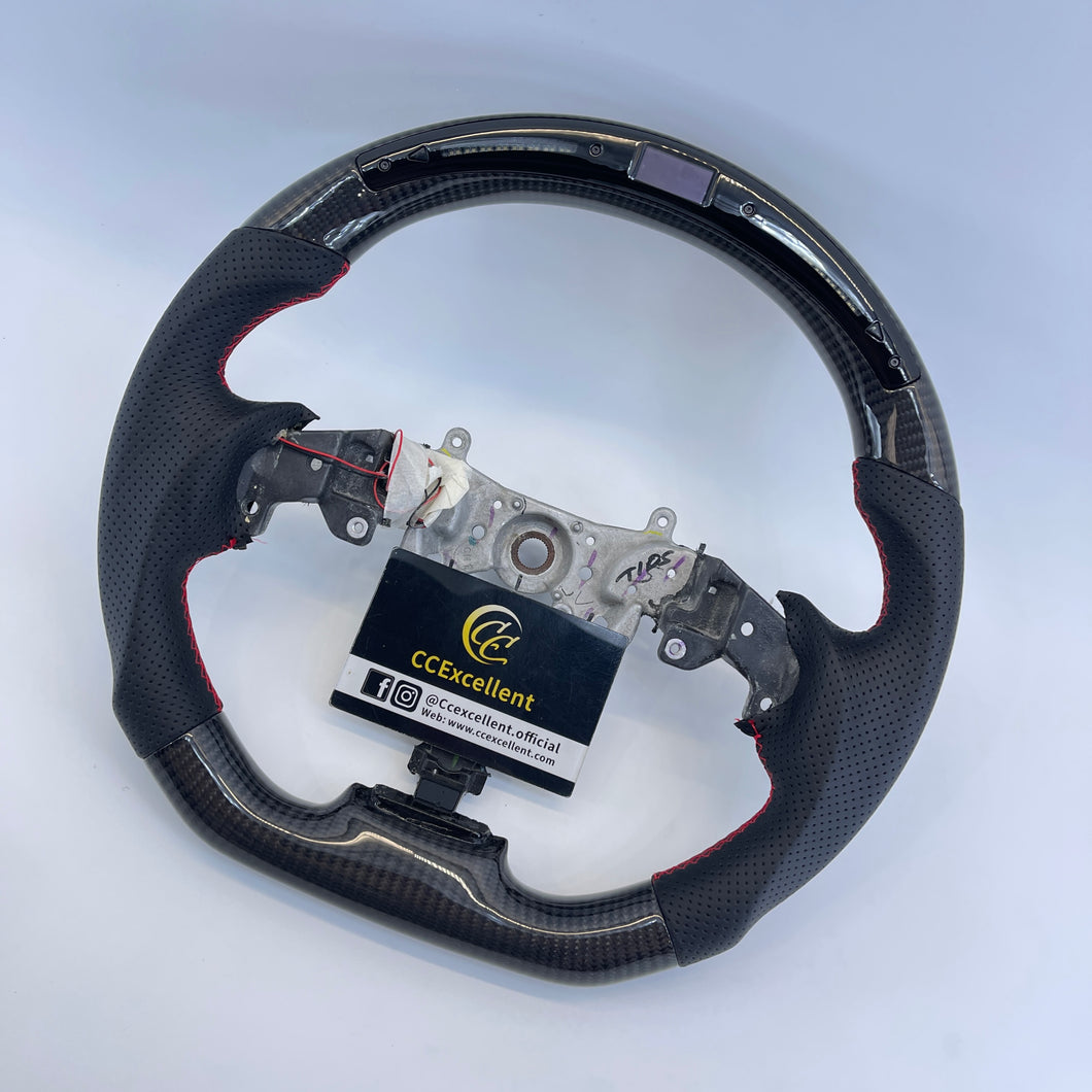 CCExcellent for Lexus IS250 /300 /350 2006-2013 carbon fiber steering wheel with LED