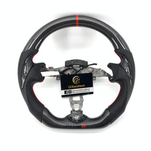 Load image into Gallery viewer, CCExcellent for Nissan Juke 2011-2017 carbon fiber steering wheel with carbon thumbgrips
