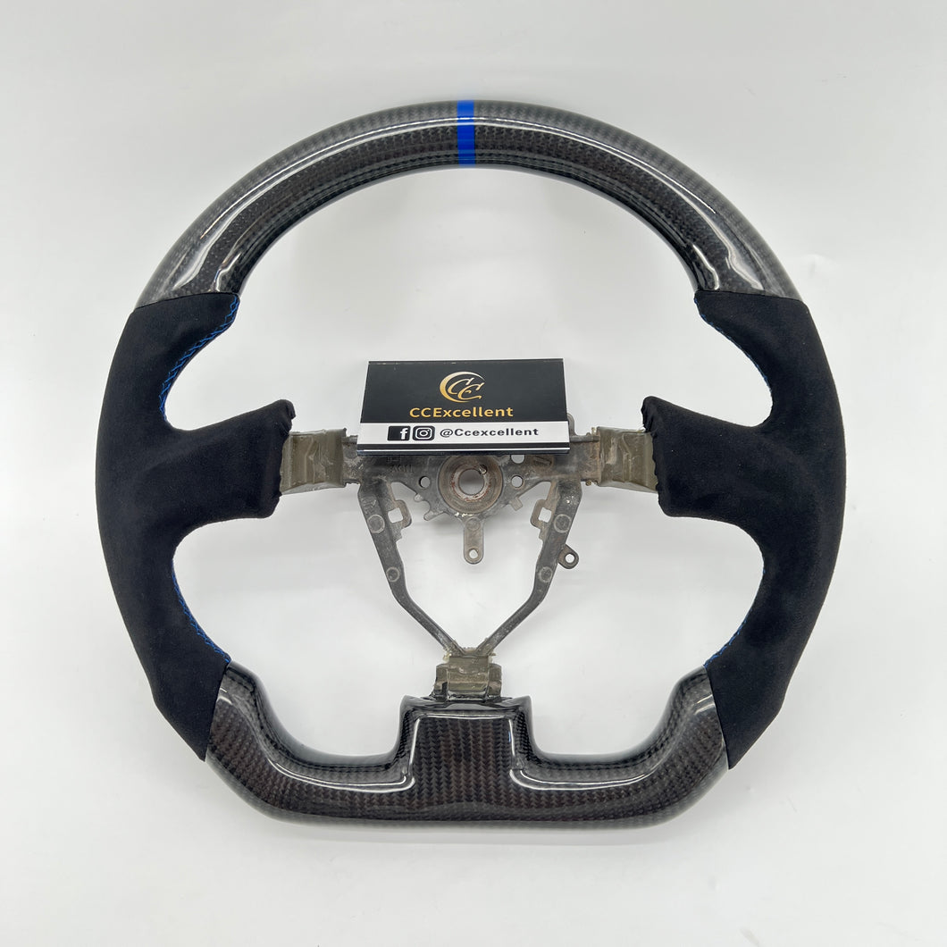 CCExcellent for 2003/2004/2005/2006/2007 Subaru wrx sti carbon fiber steering wheel with alcantara sides