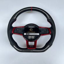 Load image into Gallery viewer, CCexcellent For 2015/2016/2017/2018/2019 Volkswagen MK7/MK7R/MK7GTI//GOLF MK7/GOLF7GIT carbon fiber steering wheel with perforated leather sides
