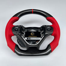 Load image into Gallery viewer, CCexcellent for Honda FK2 carbon fiber steering wheel with red stripe
