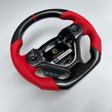 Load image into Gallery viewer, CCexcellent for Honda FK2 carbon fiber steering wheel with red stripe
