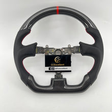 Load image into Gallery viewer, CCExcellent For 2003/2004/2005/2006/2007 Subaru wrx sti carbon fiber steering wheel with red stripe
