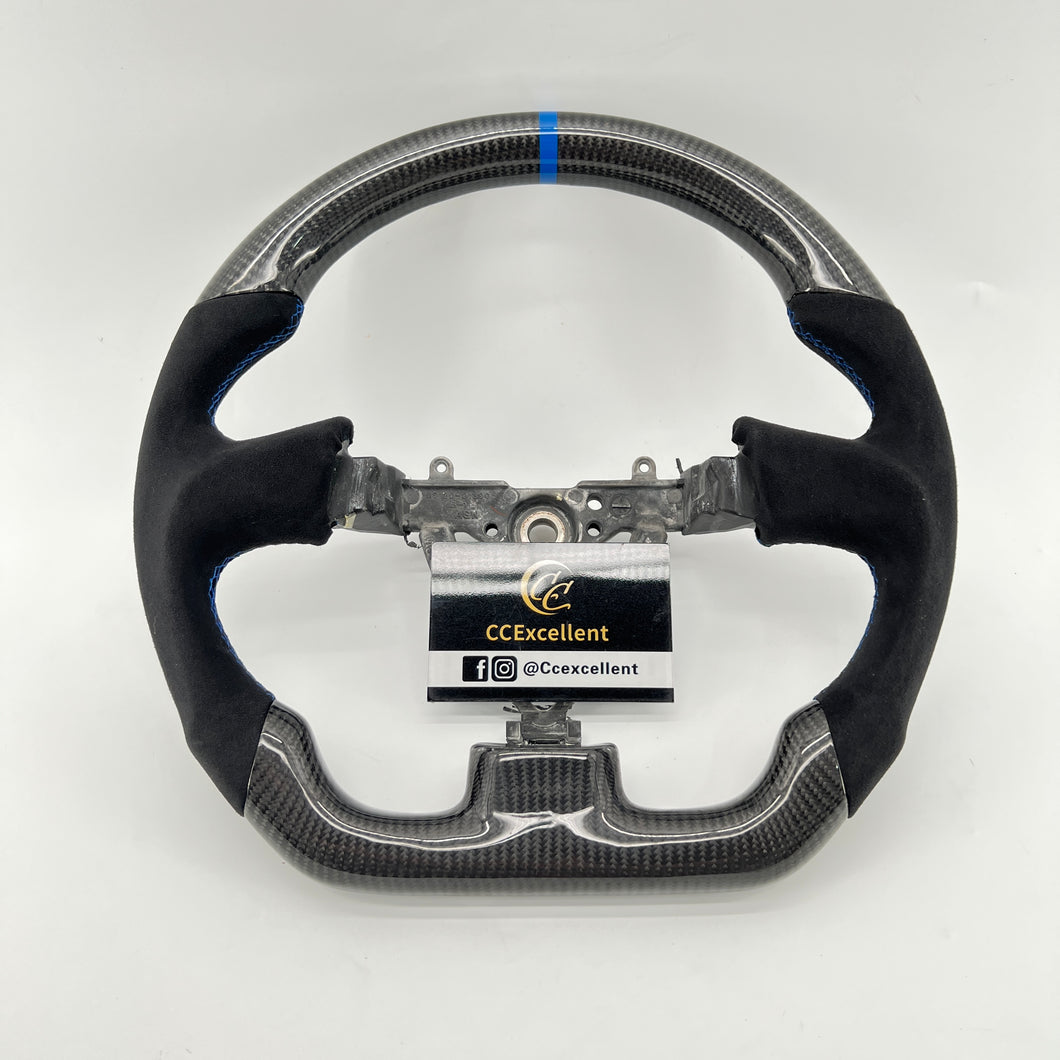 CCExcellent For 2003/2004/2005/2006/2007 Subaru wrx sti carbon fiber steering wheel with alcantara sides