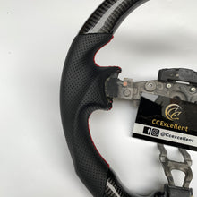 Load image into Gallery viewer, CCExcellent for Nissan Z34 carbon fiber steering wheel with black perforated leather
