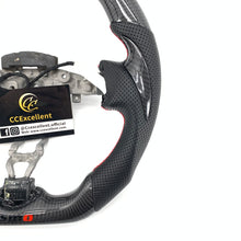 Load image into Gallery viewer, CCExcellent for Nissan note carbon fiber steering wheel with black perforated leather
