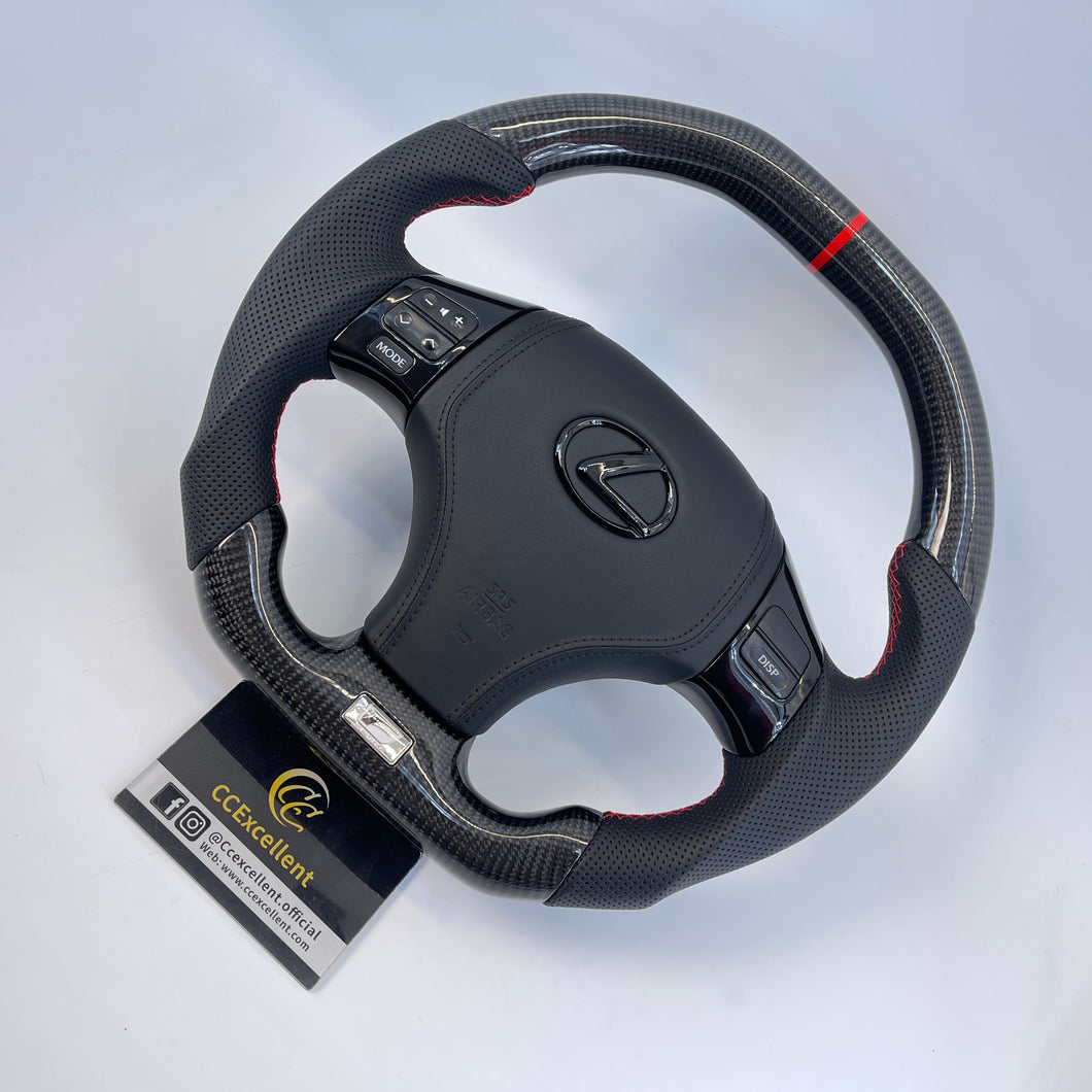 CCExcellent for Lexus F sport 2006-2013  carbon fiber steering wheel with airbag cover