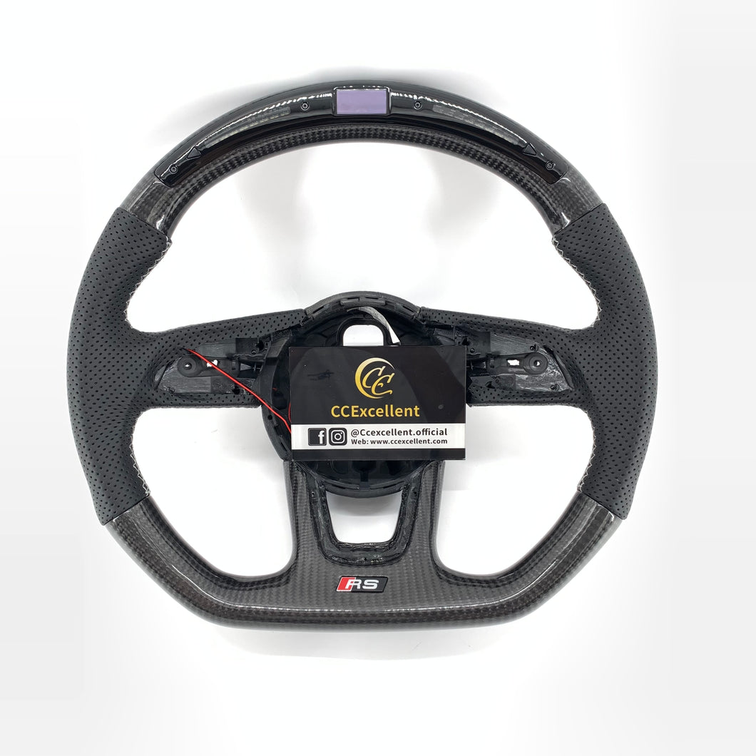 CCexcellent for Audi b9 A/S/RS 1/2/3/4/5//6/7/8 carbon fiber steering wheel