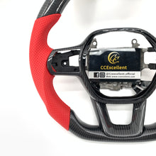 Load image into Gallery viewer, CCexcellent For 11th Gen/2022-2023 Honda Civic carbon fiber steering wheel with red stripe
