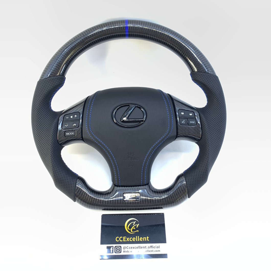 CCExcellent for Lexus F sport 2006-2013 carbon fiber steering wheel with perforated leather