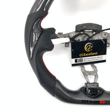 Load image into Gallery viewer, CCExcellent for Nissan Juke 2011-2017 carbon fiber steering wheel with carbon thumbgrips
