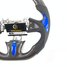 Load image into Gallery viewer, CCexcellent for Infiniti QX50 2015 2016 2017 carbon fiber steering wheel with blue stripe
