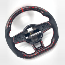 Load image into Gallery viewer, CCexcellent For 2015/2016/2017/2018/2019 Volkswagen MK7/MK7R/MK7GTI//GOLF MK7/GOLF7GIT carbon fiber steering wheel with red stitching
