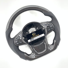 Load image into Gallery viewer, CCexcellent For Toyota Supra A90 carbon fiber steering wheel with round top，flat bottom
