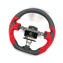 Load image into Gallery viewer, CCExcellent for Nissan Z34 carbon fiber steering wheel with red perforated leather
