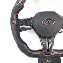 Load image into Gallery viewer, CCexcellent for Infiniti QX50 2018 2019 carbon fiber steering wheel with LED
