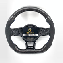 Load image into Gallery viewer, CCExcellent For 2015/2016/2017/218/2019 Volkswagen mk7/mk7R/MK7 GTI/GOLF MK7/GOLF 7 GTI carbon fiber steering wheel with alcantara sides
