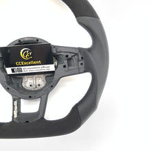 Load image into Gallery viewer, CCexcellent For 2015/2016/2017/2018/2019 Volkswagen MK7/MK7R/MK7GTI//GOLF MK7/GOLF 7GIT carbon fiber steering wheel with smooth leather sides
