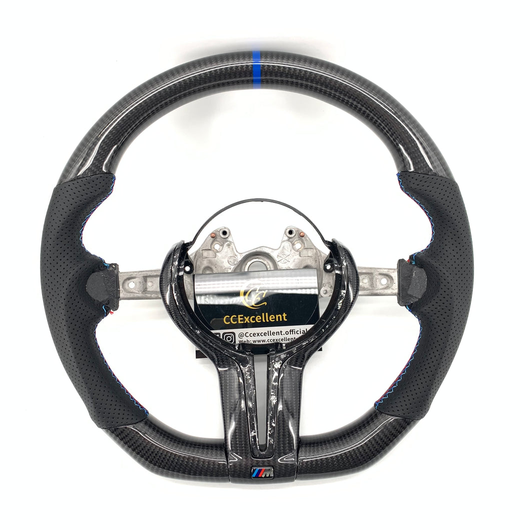 Ccexcellent-BMW F series M1 M2 F87 M3 F80 M4 F82 F83  carbon fiber steering wheel with trim cover