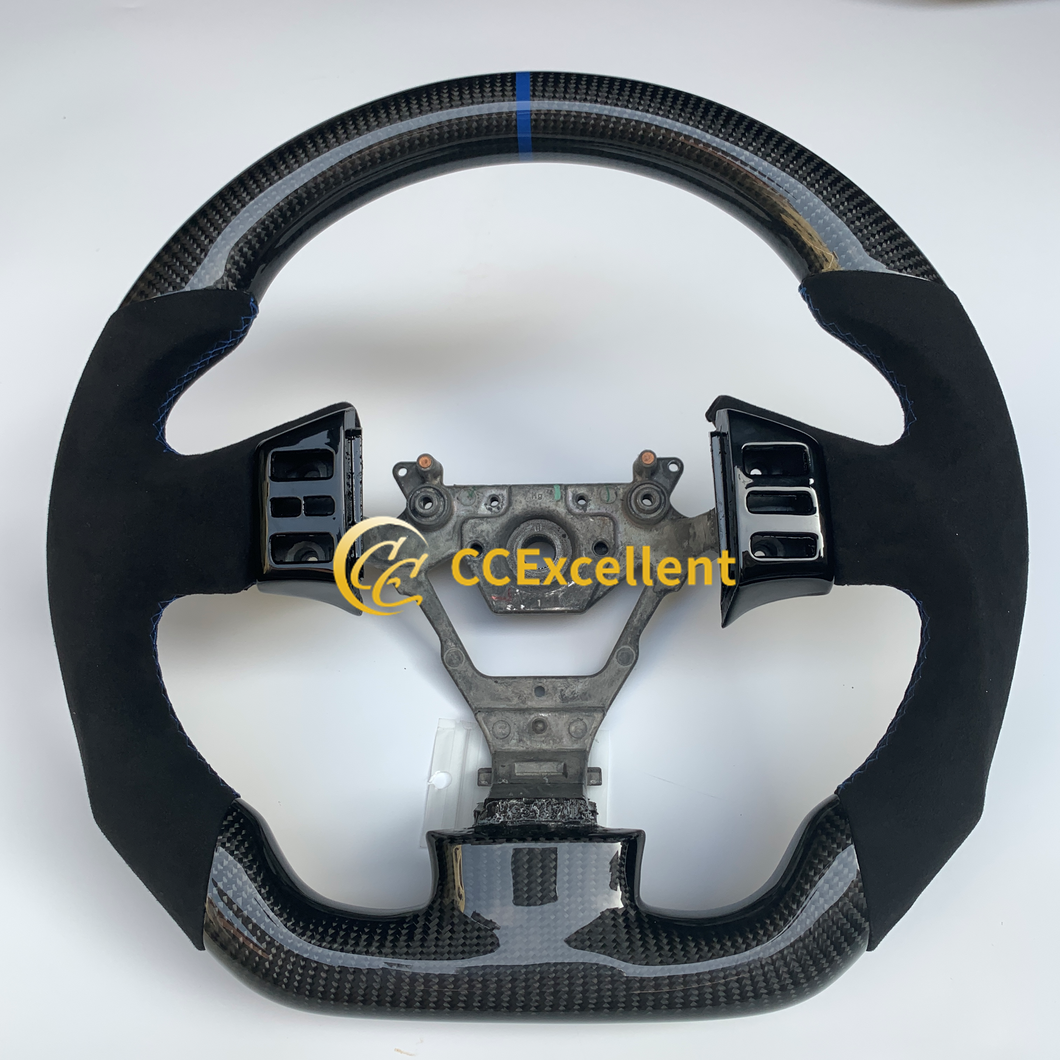 CCexcellent For Infiniti G35 2003 2004 2005 2006 carbon fiber steering wheel with Alcantara 3