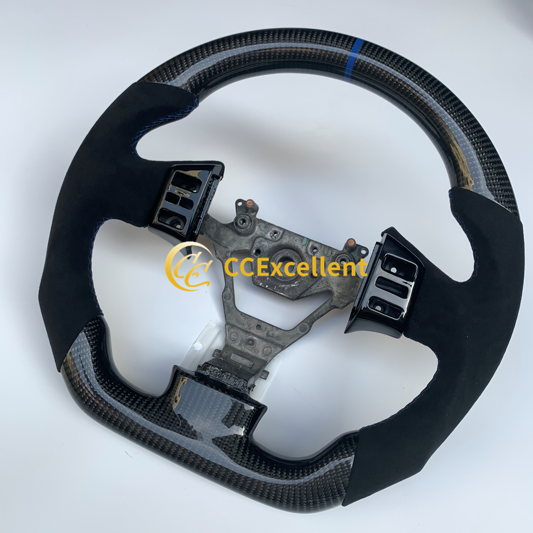 CCexcellent For Infiniti G35 2003 2004 2005 2006 carbon fiber steering wheel with Alcantara 5