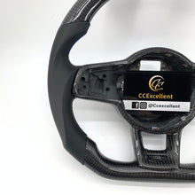 Load image into Gallery viewer, CCExcellent for Volkswagen mk7 2015-2019 carbon fiber steering wheel blue stripe
