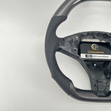 Load image into Gallery viewer, CCExcellent for tesla model s/x 2012-2021 carbon fiber steering wheel red stitching
